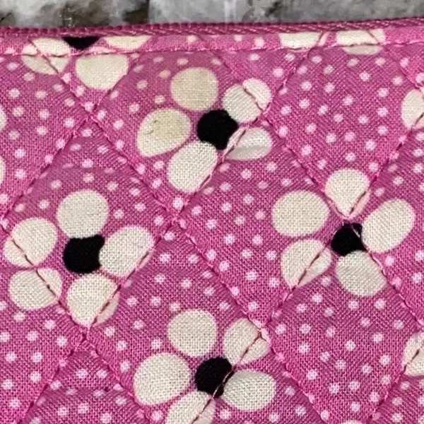 🎓 Vera Bradley Pink‎ & Floral Small Zippered Bag - Image 5