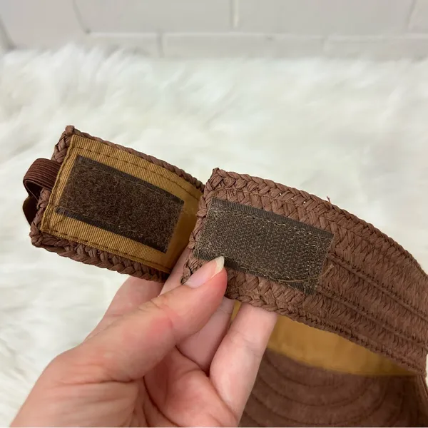 Torrid Packable Brown Woven Sun Visor Size M/L - Image 8
