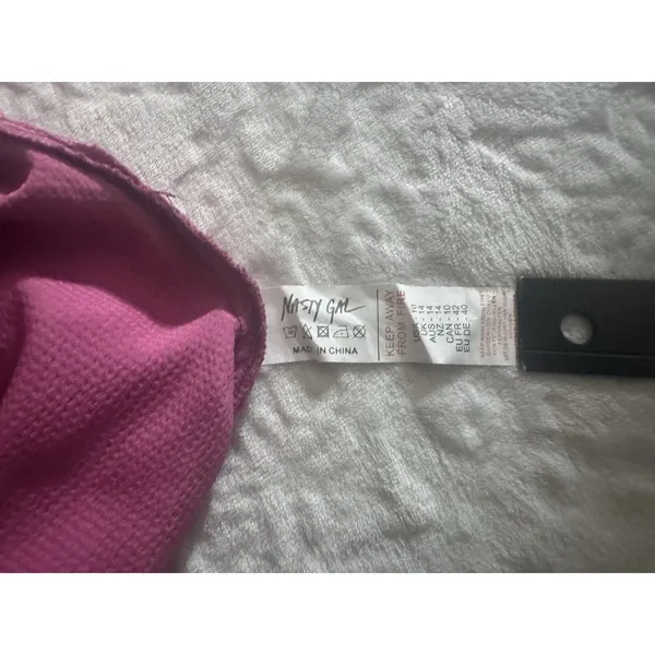 Nasty Gal Satin V Neck Ruched Bust Mini Dress SIZE 10 - Image 10