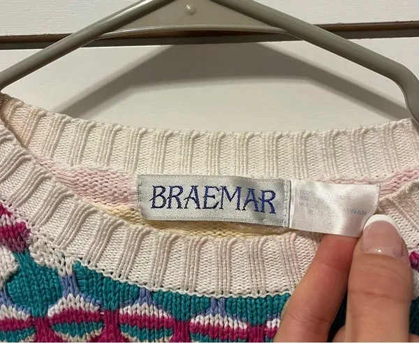 Vintage Pattern Multicolor Sweater - Image 5