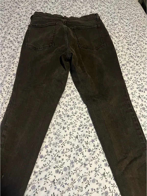 Old Navy OG High-Rise Straight Denim Black Jeans - Image 3