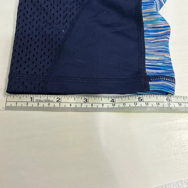 Tek Gear DryTek XL Capri Leggings Mesh Panel Blue - Image 7