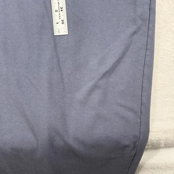 SKIMS Soft Lounge High Neck Dress Slate Blue Gray Ribbed Maxi Medium - Image 7