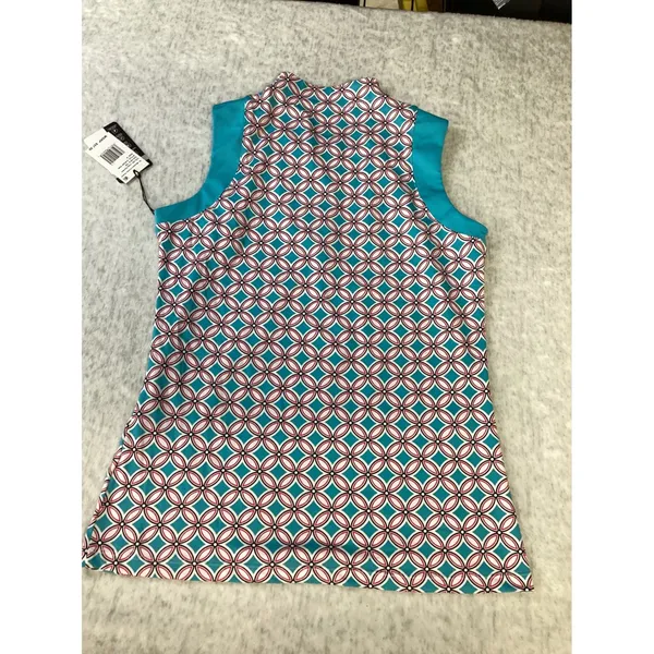 Tail White Label Womens Tulip Garden Sleeveless Golf Top Mandarin Funnel GJ8329‎ - Image 5
