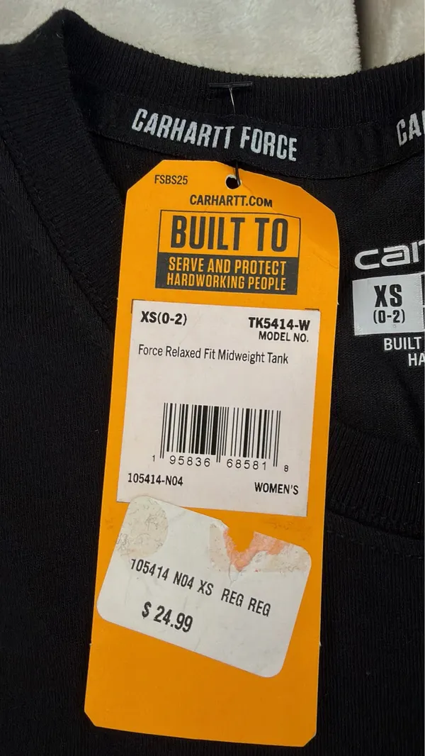 Carhartt Women’s Black Tank Top - Image 5