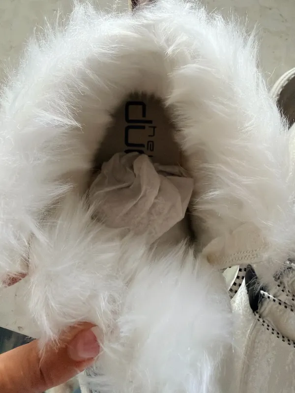 Hey Dude Fur White Lea - Image 4