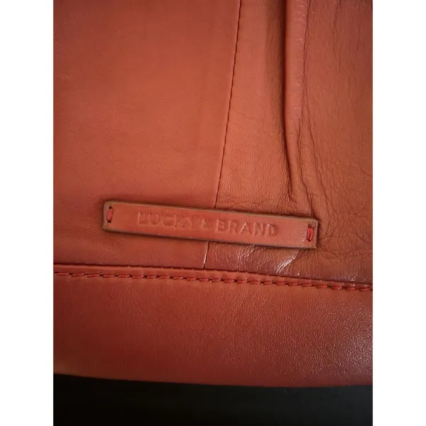 NEW Lucky Brand Leather Red Purse Crossbody Strap‎ And Clutch Strap - Image 2