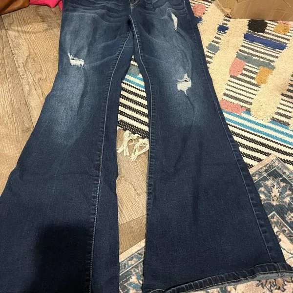 Wanna betta butt low rise wide leg‎ jeans 30 Blue - Image 3