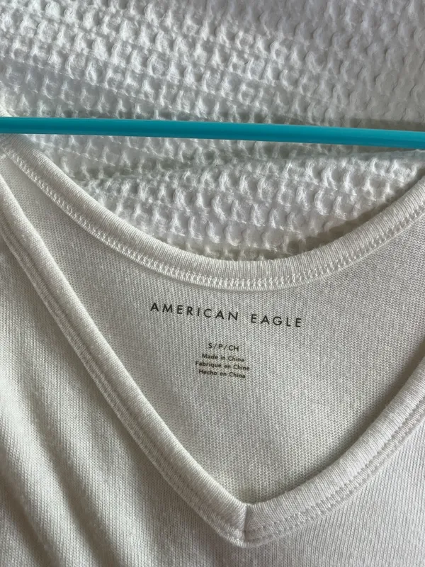 American Eagle White Long Sleeve - Image 3