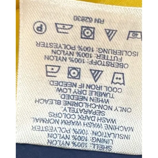 Lands End Women's Yellow Full Zip Puffer Coat Size‎ L 14-16 - Image 4