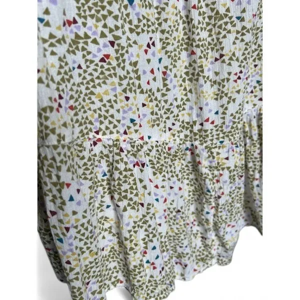 Caslon Whimsical Peplum‎ Top Playful Artsy Boutique Blouse Womens Size Large - Image 7