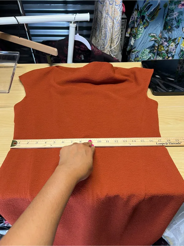 M.M.LaFleur Marilyn Dress Adobe Rust Orange Size 8 NWT - Image 13