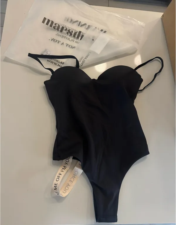 Oh Polly Mars the Label Black Sculpt Cupped Bodysuit - Image 5
