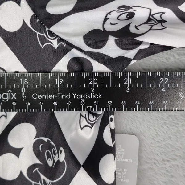 Disney Mickey Mouse‎ Sleep Shirt For Adults Size Small Black White Polyester - Image 8