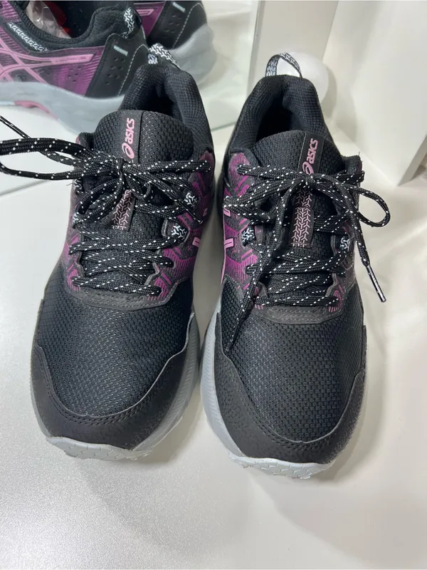 ASICS GEL-Venture 9 Black Soft Berry Women's Trail Running Shoes size 8 - Image 2