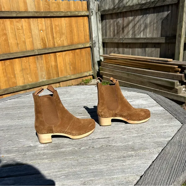 Loeffler Randall Women's Anabelle Clog Boot 5 Cacao‎ Brown Ankle Boots - Image 2