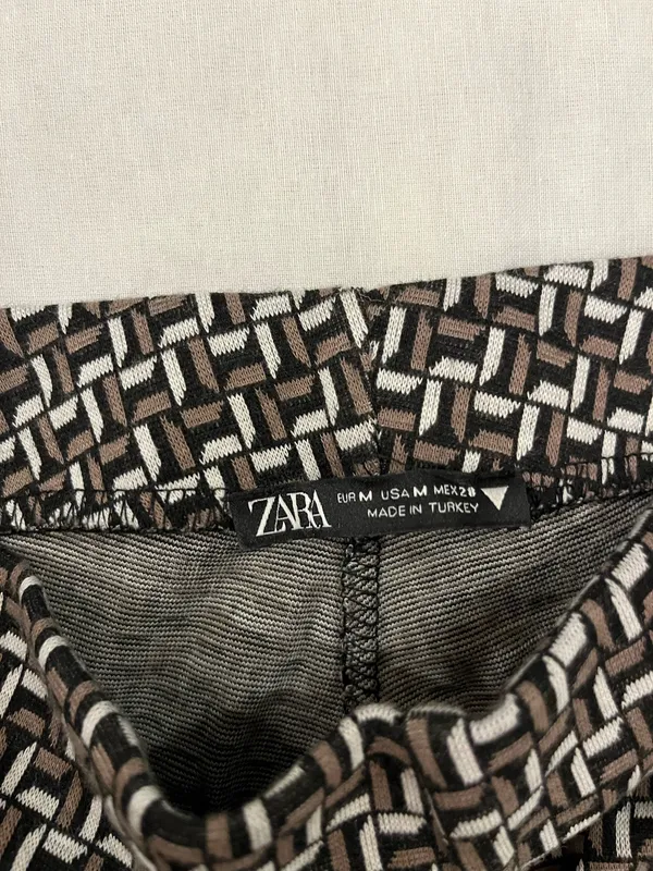 ZARA Patterned Pants Flare - Image 3