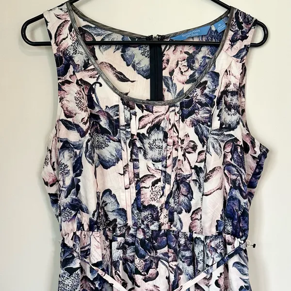Simply Vera Vera Wang Blue Purple and White High Low Dress - Size: Medium - Image 5