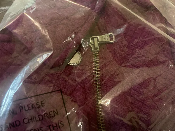 Isaac Mizrahi Live Jacquard Moto Jacket Purple Size 1X A297007 - Image 5