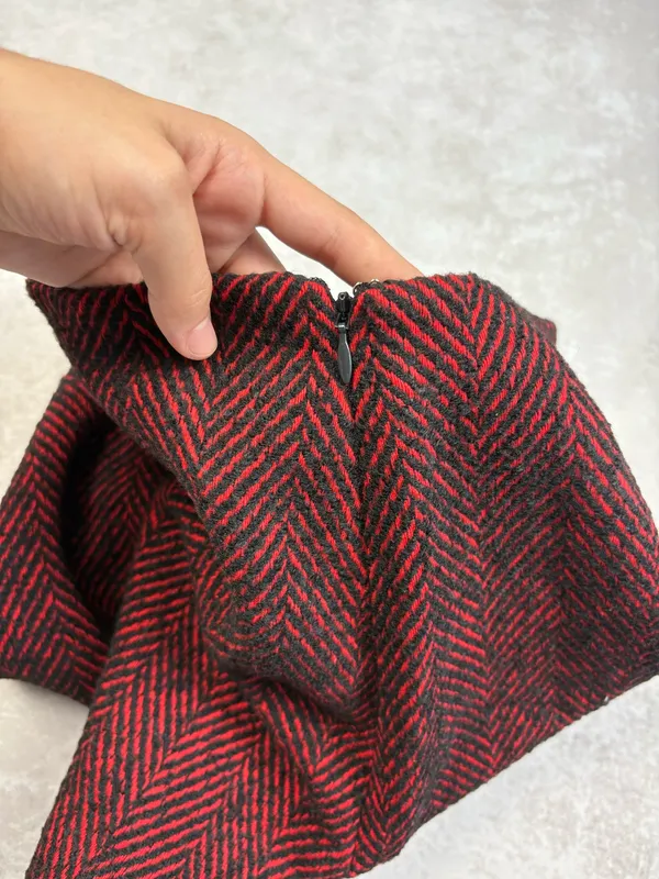 LOFT Petite Herringbone Tweed Mini Skirt - Image 4