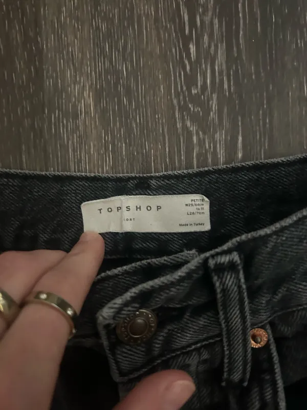 Topshop black denim jeans - Image 2