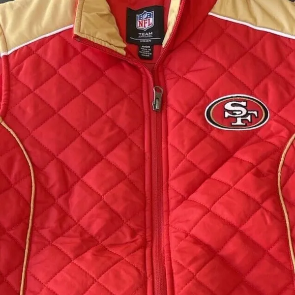 San Francisco 49ers Officially Licensed NFL Vest Womens Sz Small - Image 2