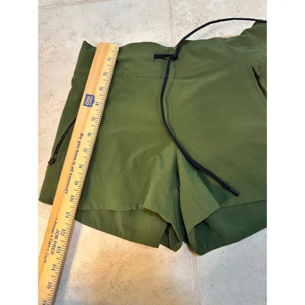 ATHLETA Hudson Board Travel Olive Green Athletic‎ Shorts Sz 0 - Image 7