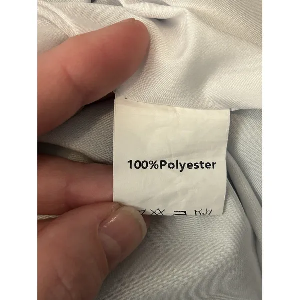 Sissyyaki Women’s XL Blue Green Watercolor Floral V Neck Empire Waist Maxi Dress - Image 7