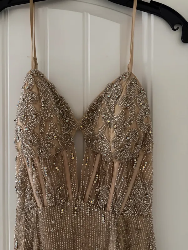 Beautiful Gold Prom dress Primavera Brand 00 - Image 3