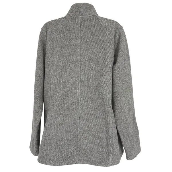 Athleta Stroll Fleece Full Zip‎ Jacket Heathered Grey XL Mock Neck Activewear - Image 5