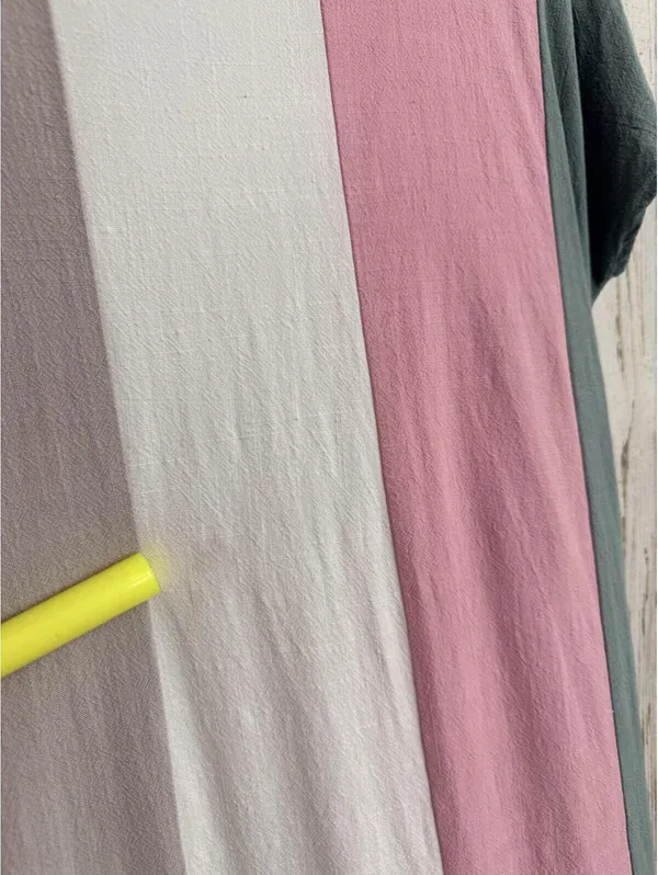 Entro Women's Small Colorblock Linen Blend Shift Dress - Image 2