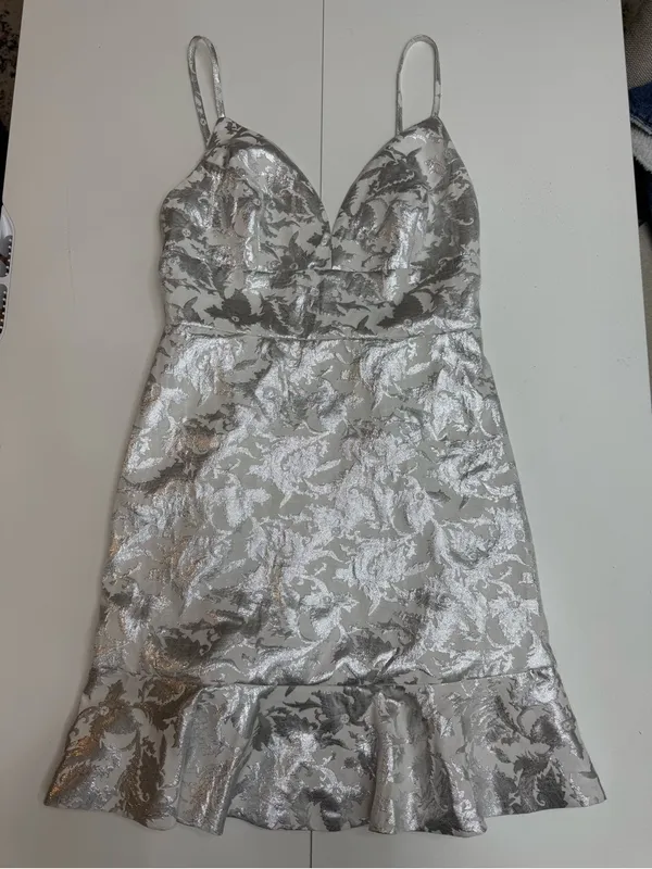 Lulu's Women’s Metallic Coctail Dress Size S - Image 8