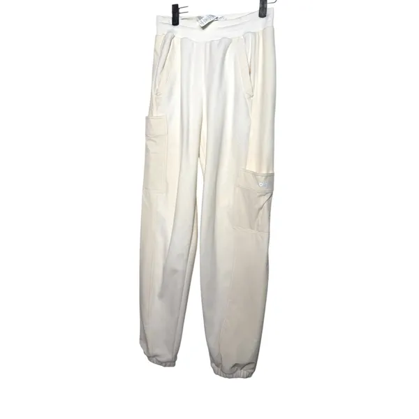 Alo Yoga Polar Fleece Wintry Mix Pant Ivory Cream Size XS - Image 5