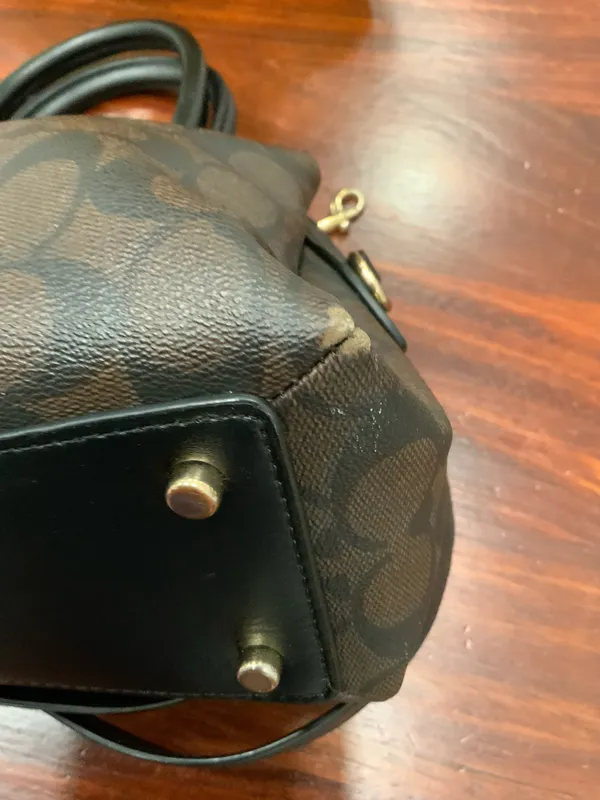 COACH Signature 2WAY Handbag Shoulder Bag - Image 5