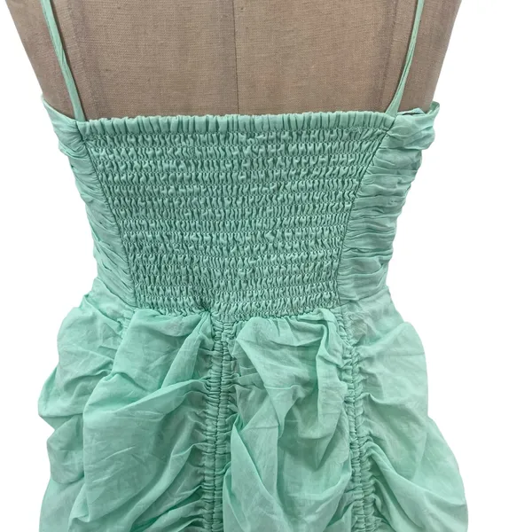 Urban Outfitters Kimchi Blue Belladonna Dress Ruched Mini Turquoise Size Medium‎ - Image 11