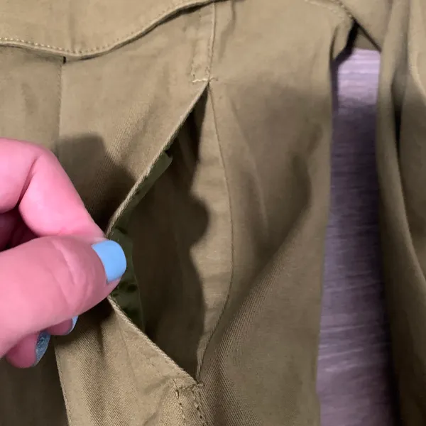 NWT Olive Green Crop Jacket - Image 5