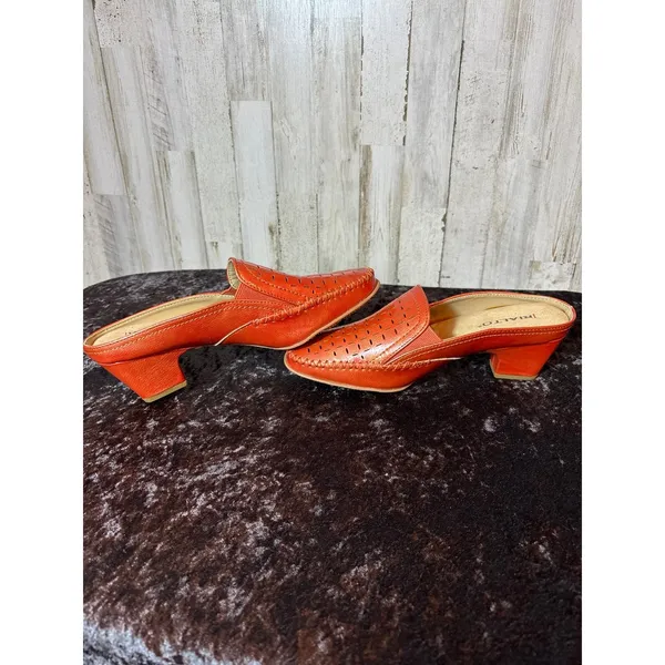 Rialto Womens 9.5 New‎ Tangerine Cut Out Mules - Image 4