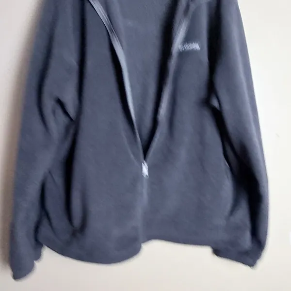 Columbia Fleece Jacket XXL Gray Full Zip Activewear Outdoor Layering Hiking Fall - Image 7