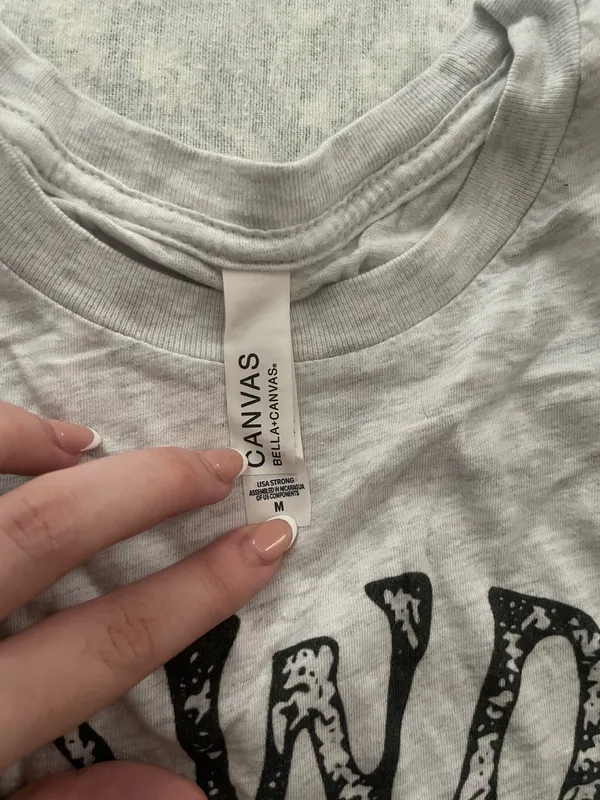 Canvas Tee Gray Size M - Image 3