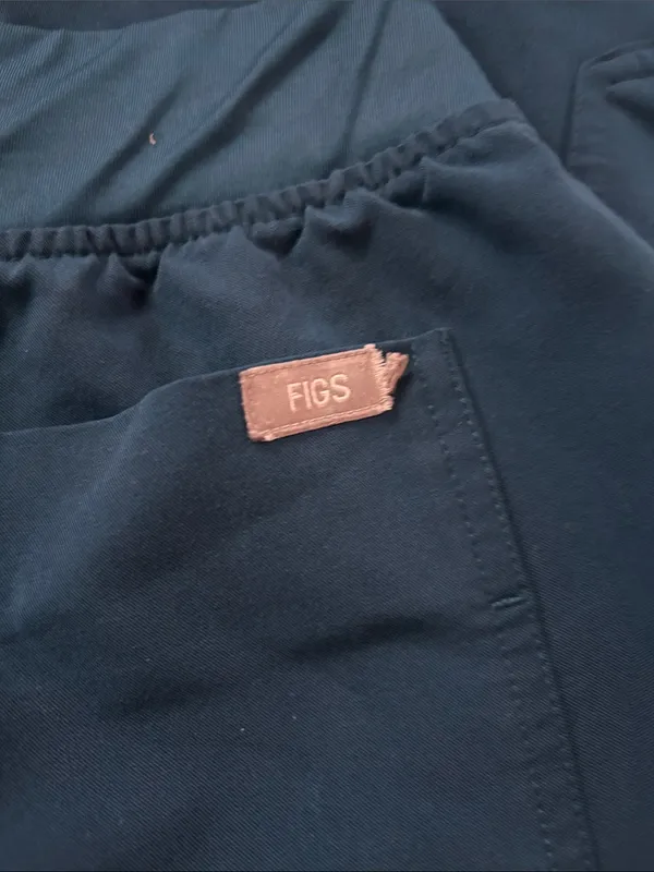 FIGS Zamora Jogger Scrub Pants Women’s Deep Reef Blue Medical Uniform Size S/P - Image 6