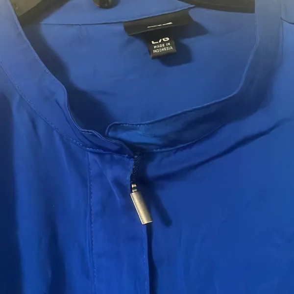 FINAL MARKDOWN Mossimo 3/4 zip tunic top large Blue - Image 3