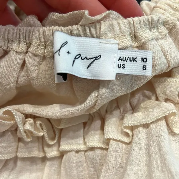 Petal & Pup Cotton Off the shoulder short sleeve ruched mini dress 6 - Image 4