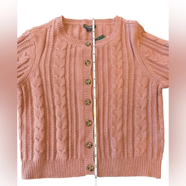 Women’s Wild Fable Button Up Sweater Mauve NWT Medium - Image 6