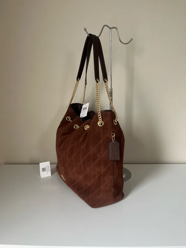 Coach Evelyn Large Shoulder Bag With Quilting - Image 3