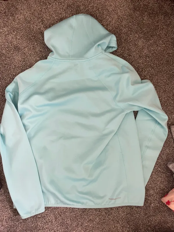 Nike Light Blue Therma Fit Hoodie - Image 3