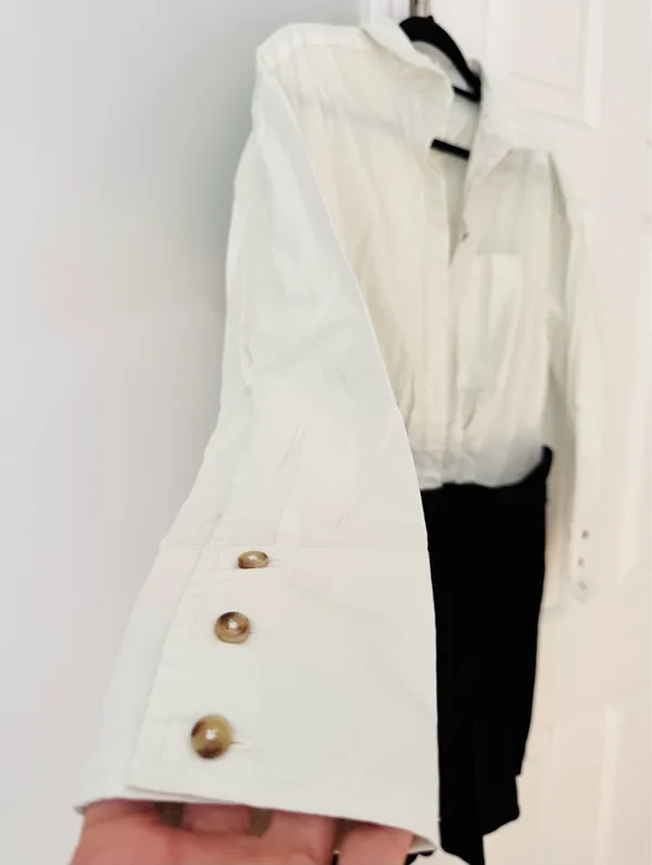 Anthropologie Twofer Buttondown Shirt Dress, Size M - Image 9