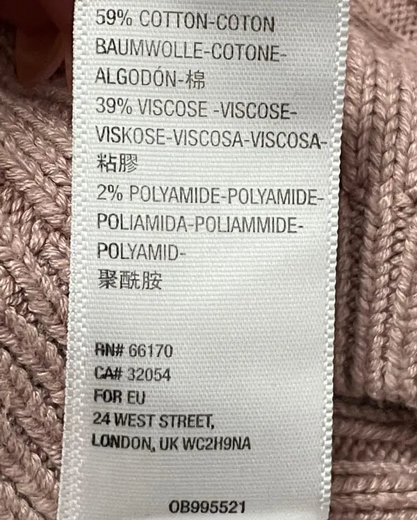 Free People Rose Pink Cropped Plunging VNeck Sweater Size Large - Image 12