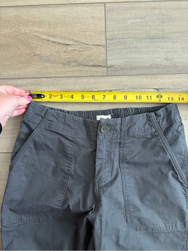 Pact Organic Cotton Side Ankle Zip Casual Utility Joggers Dark Grey Small - Image 7