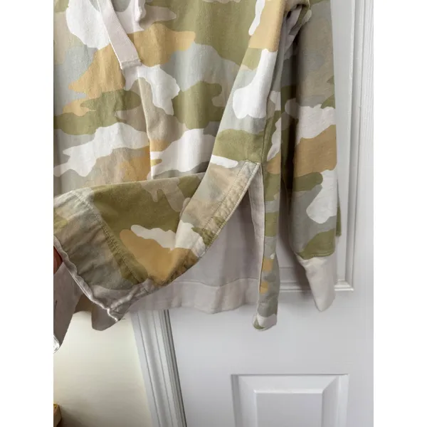 Aerie Oversized Sun washed Camo Hoodie Sweatshirt‎ Relaxed Fit Women's Medium - Image 3