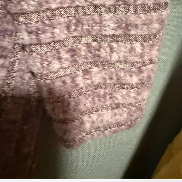 Belaroi plus size, ribbed V-neck, long-sleeve top in a mauve or purple-ish color - Image 8